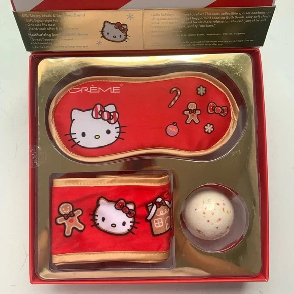 The Creme Shop X Hello Kitty Hello Holiday Spa Set - NWB - Picture 8 of 12